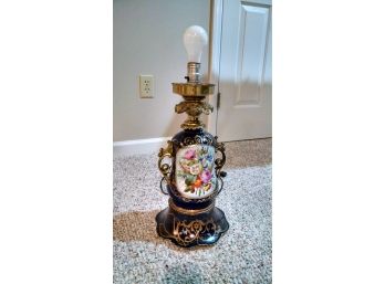 Antique Porcelain Lamp - 24'H