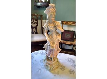 Collectible - Porcelain Figurine Victorian Woman - 12'