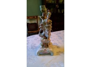 Collectible - Porcelain Candle Holder Figurine - 'Lady' - 13'