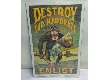 Destroy This Mad Brute Enlist Poster
