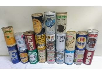 Vintage Flat Top Beer Cans