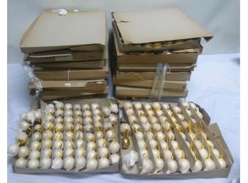Lots Of Gold Balls For Holiday Decorating (15 Boxes Of 64)