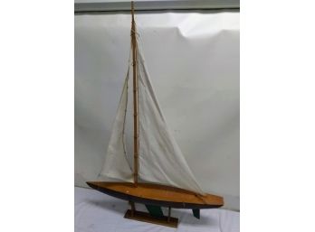 Vintage Wooden Pond Boat (B)