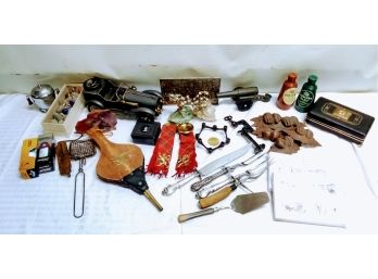 Junk Drawer Lot (C)*Mics. Antiques And Collectibles*