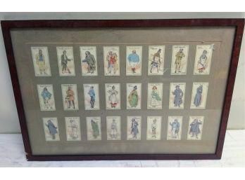 Players Cigarettes Framed Tobacco Cards