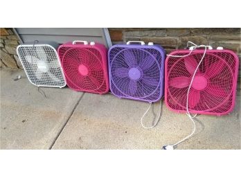 Four Fans *Pink, Purple & White*