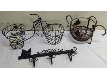Metal Plant Holders Stands And Wall Hanging Coat Rack