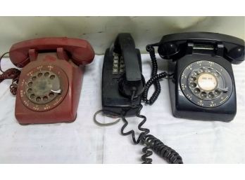 Three Vintage Telephones