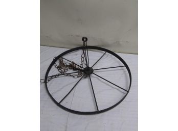 Wagon Wheel Pot Haning Rack