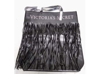 Victoria's Secret Tote Black With Tassel - New With Tags