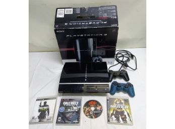 Playstation 3 With Games And Remotes