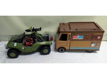 Halo Warthog Vehicle & Big Jim Sports Camper