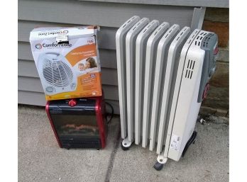 Three Electric Heaters