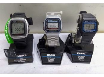 Three Casio Watches - New