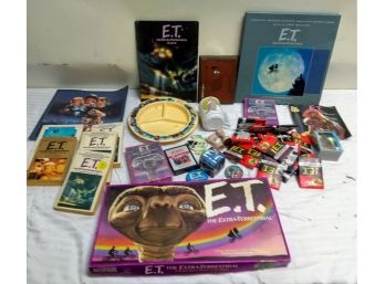 Large Grouping Of ET Movie Memorabilia