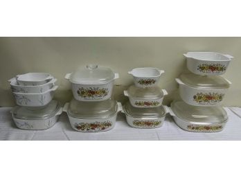 Huge Grouping Of Corning Ware *Spice Of Life And Purple Lilac*