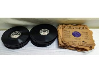 Large Group Of 78s And Edison Records