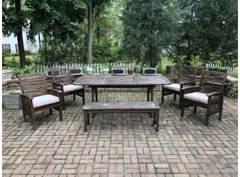Solid Wood Patio Dining Set