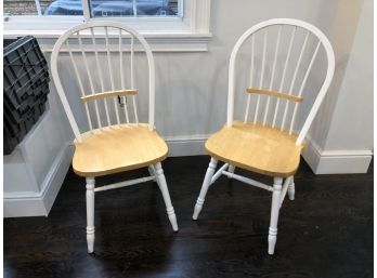 Pair Of Sheaf-Back Dining Chairs