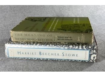 Beecher Hardcover Books - One Signed By Author
