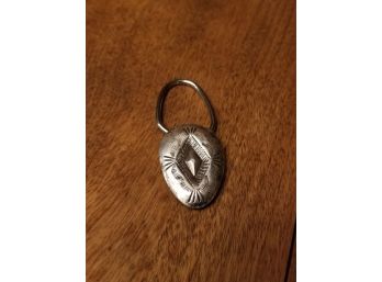 Silverplate Native American Style Key Fob - LIC