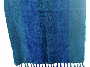 Hand Woven Scandinavian Rollick Virtanen Design Felted Shawl Or Lap Blanket 36' X 24'