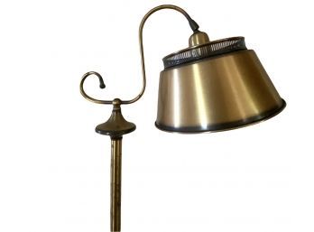 Vintage Brass Floor Lamp With Brass Shade 55.5'