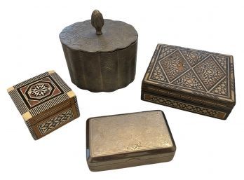 Collection Of Four Trinket Boxes