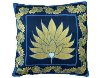 Vintage Silk Pillow 14'