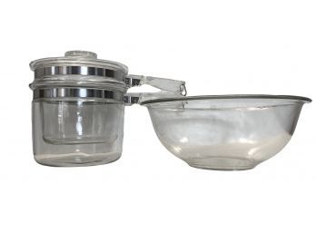 VIntage Pyrex Mixing Bowl And Double Boiler