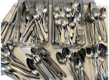 Over 200 Pieces Of Vintage Flatware Including, Oneida, International And Supreme By Towle