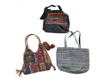 Boho Handbag Collection #2 Mixed Bags - 3 Pieces