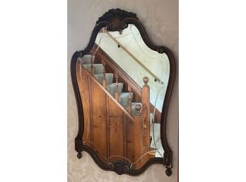 Louis XV Style Ornate Satin Wood Mirror 28' X '46