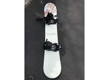 Burton Custom 58 Limited Edition Sobe Energy Snowboard With Stiletto Boot Clips