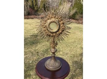 Very Cool Piece! Circa Early 1900s, Traditional Monstrance - 11 X 19H