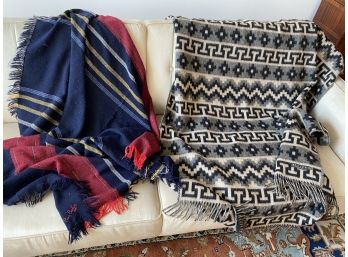 Alpaca Throw Made In Peru And Pierre Cardin Throw From Paris