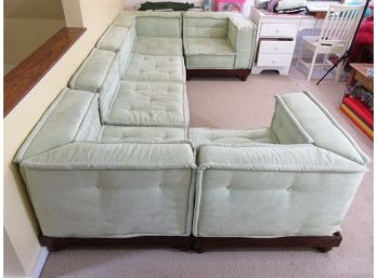 Eight Piece Modern Modular Sofa