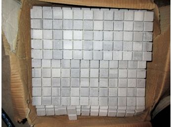 Nearly Full Box Of Carrara Marble Tiles