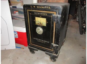 Antique Victor Rolling Safe (see Description)