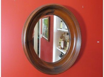 Antique Deep Oval Mirror