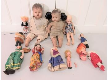 Grouping Antique & Vintage Dolls