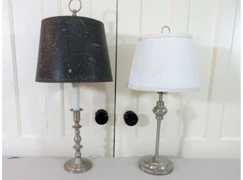 Two Metal Table Lamps