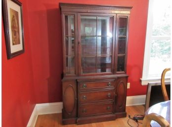 Antique Georgian Style Glass Front Cabinet