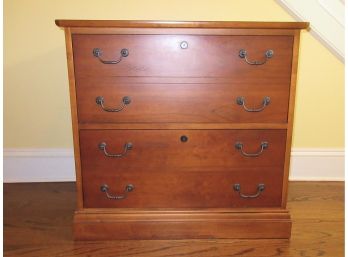 Solid Wood Two Drawer File Cabinet