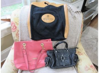 Three Quality Women's Handbags: Gucci, Claiborne, Lilo