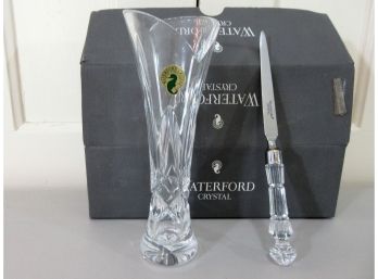Waterford Crystal Vase & Letter Opener