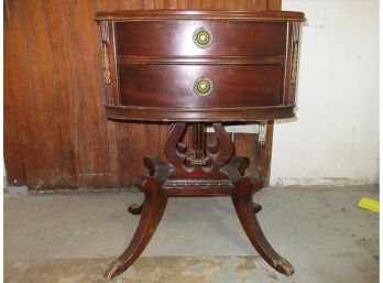 Vintage Mahogany Two Drawer Stand