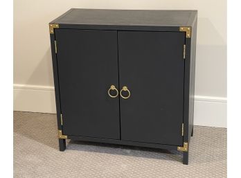 Navy Blue Campaign Style Nightstand/ Accent Cabinet- NEW!   ( 2 Of 2 )