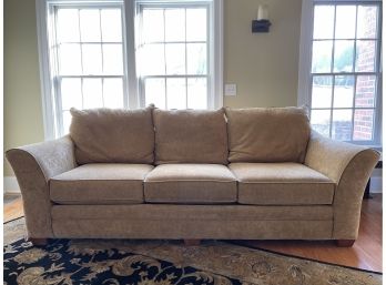 Camel Color Flared Arm Sofa-  Made In USA