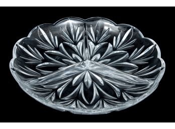 Marquis By Waterford Canterbury 3-section Divided Round Relish Dish